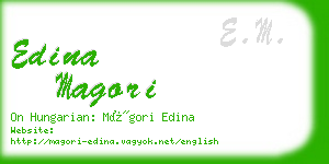 edina magori business card